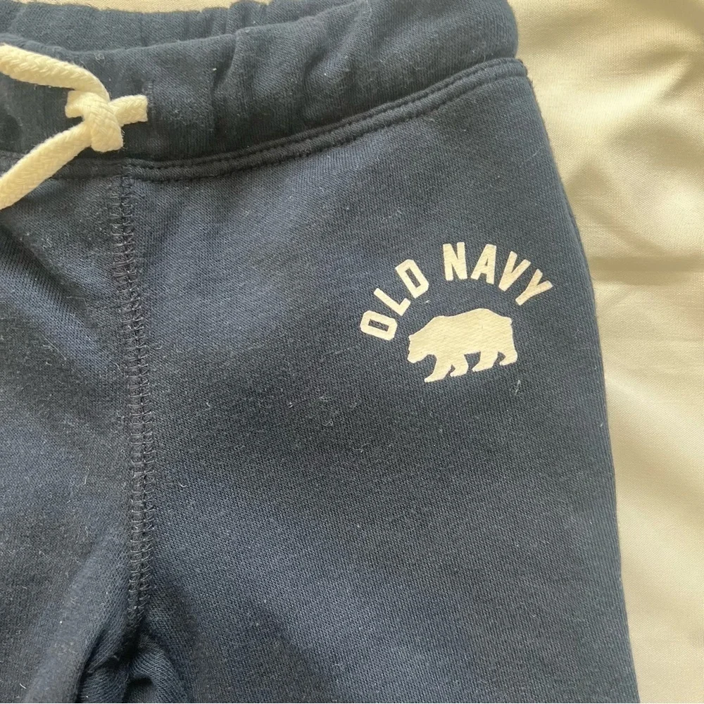Old Navy Navy Blue Kids Jogger Logo Pants Size 6-12 Months